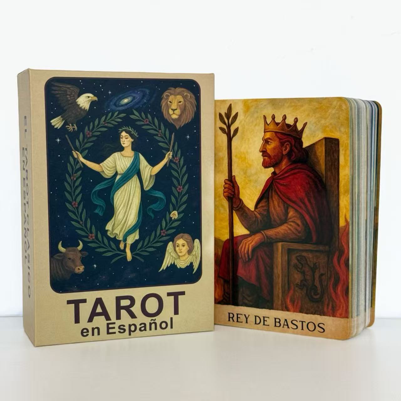 Tarot Cards Deck With Guidebook - سطح التارو الإسباني، بطاقات التارو الكلاسيكية