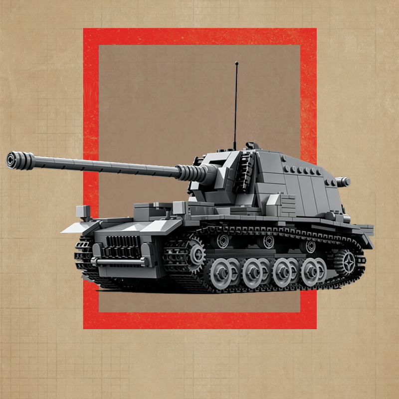 نموذج مدمر الدبابات الثقيلة ال - مراجعة Lego Compatible Military Tank وسعره