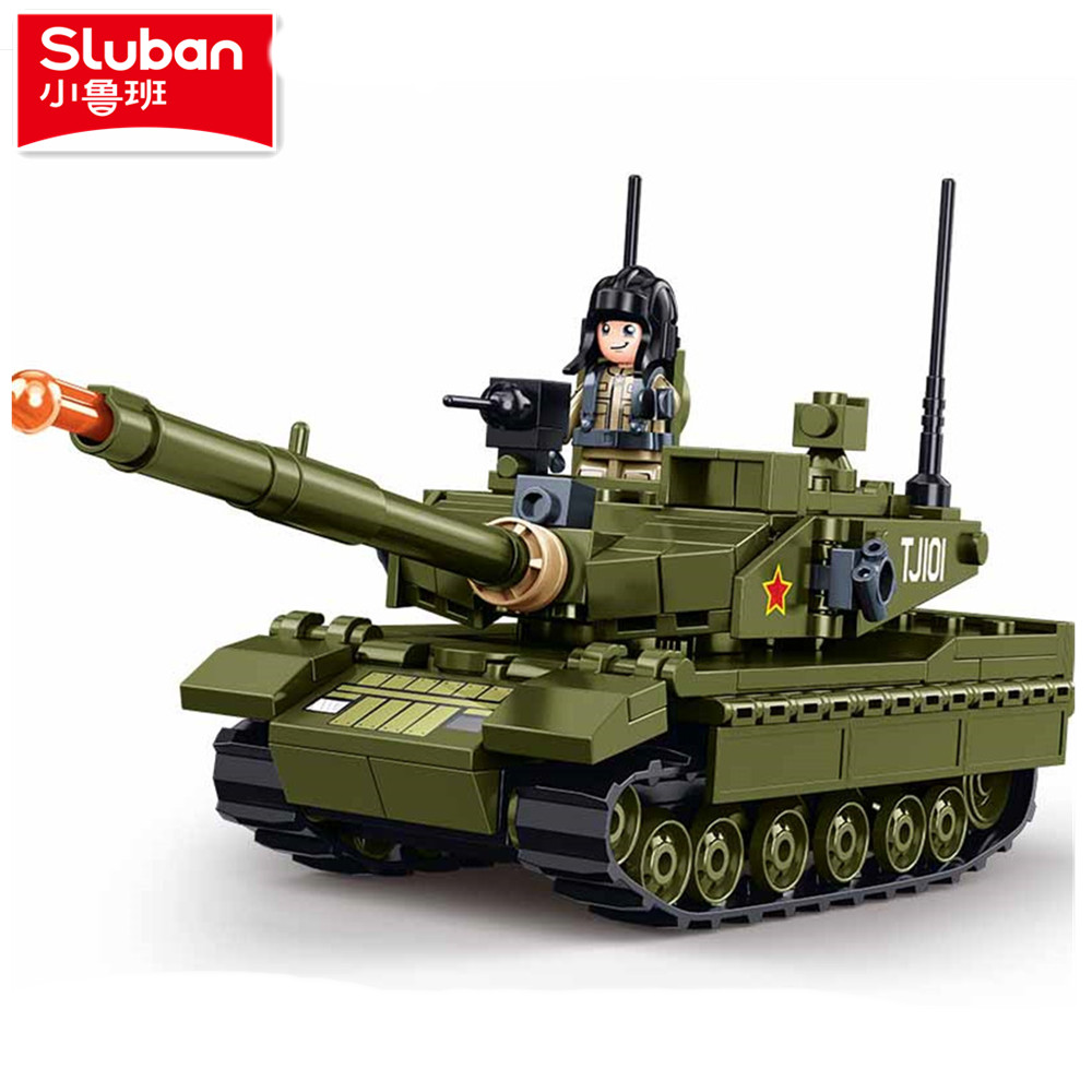 سلوبان 183 قطعة نموذج دبابة قت - مراجعة Lego Compatible Military Tank وسعره